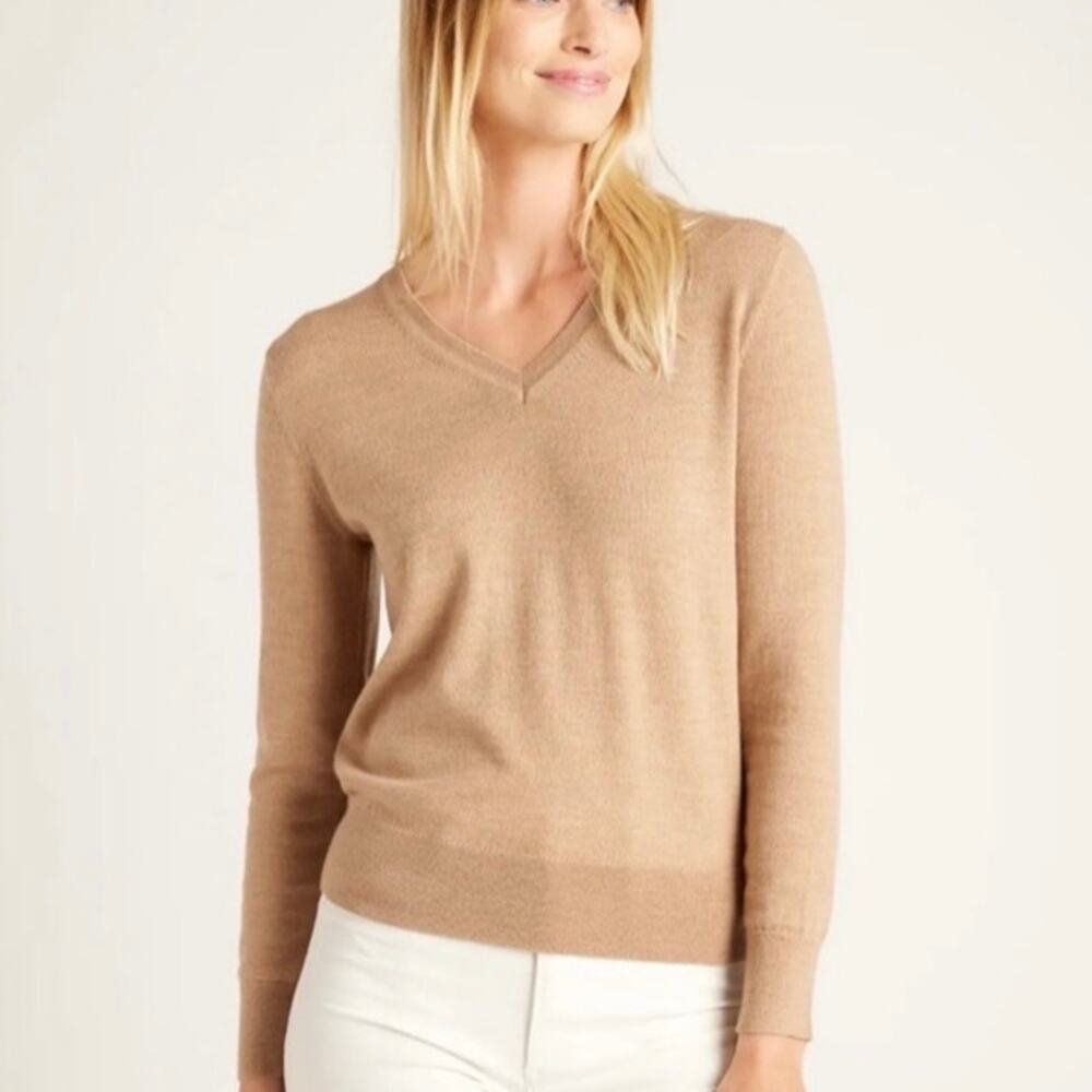 A New Day Tan Long Sleeve Sweater